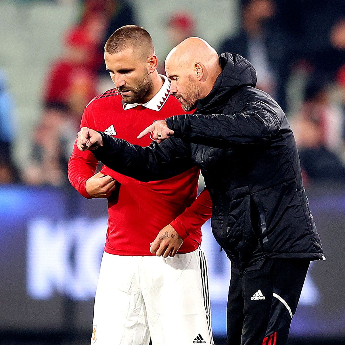 Ten Hag reveals why Luke Shaw has been playing as a centre-back