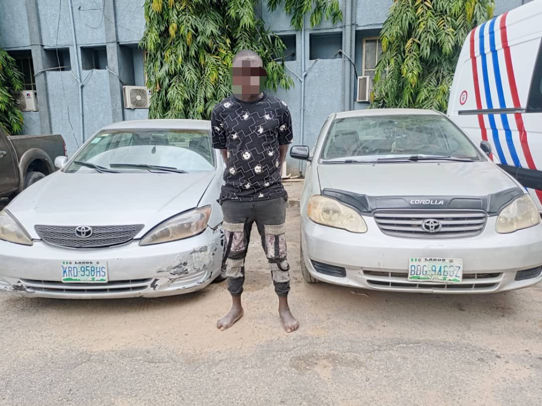 Lagos police arrest car snatcher, recover vehicles