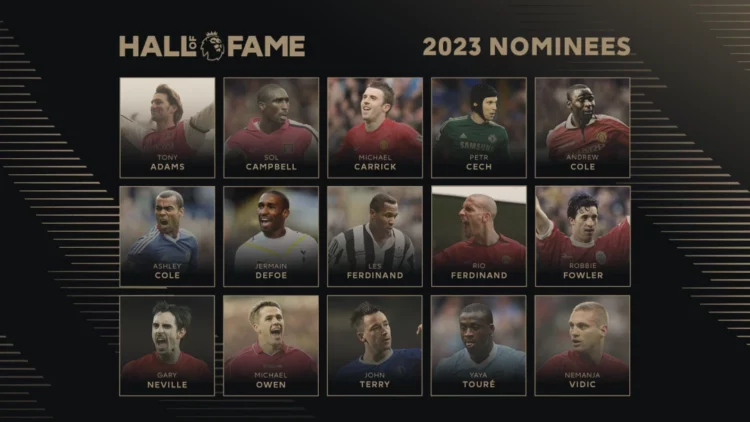 Premier League legends battle for induction into 2023 Hall of Fame