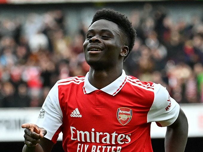 Bukayo Saka named Premier League Player of the Month for March