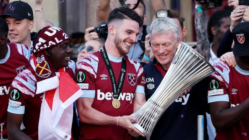 West Ham rejects £90m Declan Rice offer from Man City