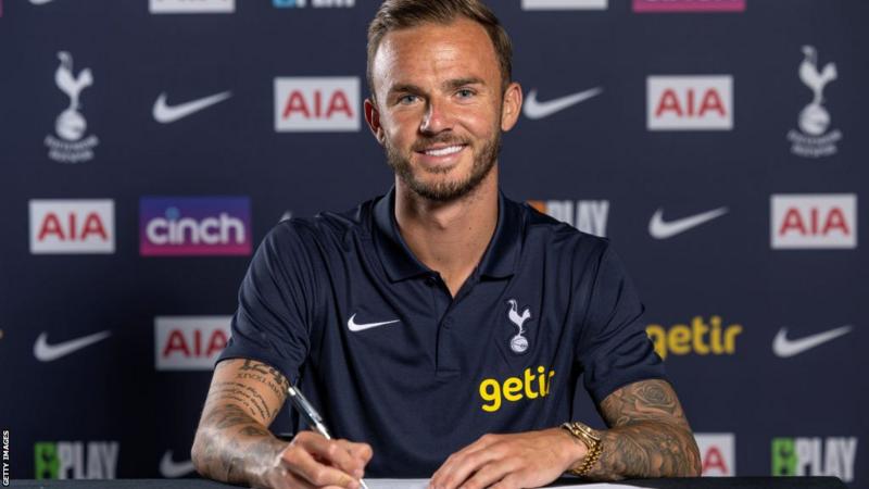 Tottenham complete £40m James Maddison signing from Leicester