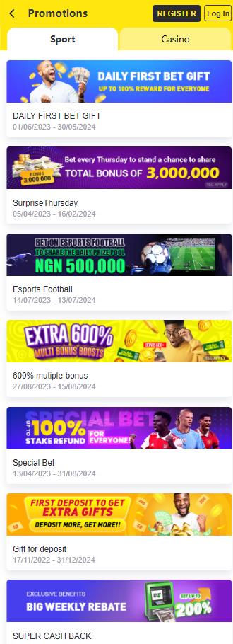 Many promotions for Nigeria betters